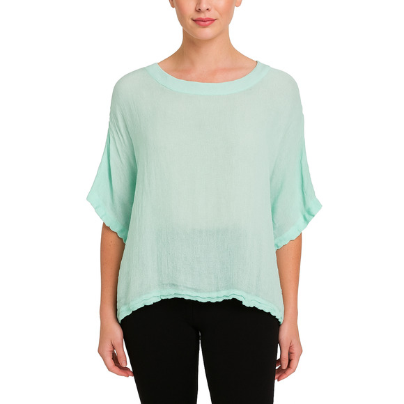 J. Jill Tops - ✨2/$20 J. Jill Linen Mint Green Open Sheer Top Lagenlook Beachy Plus Size 1X